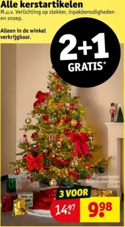 Kruidvat Alle kerstartikelen aanbieding