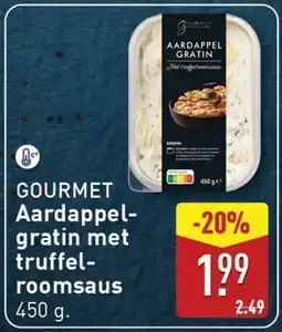 ALDI GOURMET Aardappelgratin met truffelroomsaus aanbieding