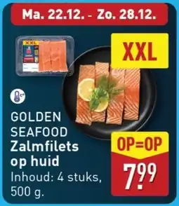 ALDI GOLDEN SEAFOOD Zalmfilets op huid aanbieding