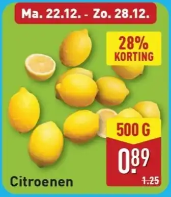 ALDI Citroenen aanbieding