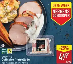 ALDI Gourmet Culinaire filetrollade aanbieding