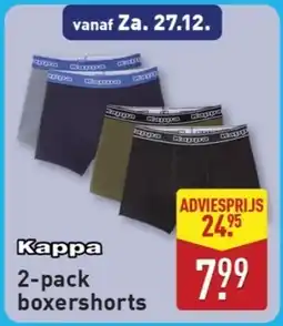 ALDI Kappa 2-pack boxershorts aanbieding