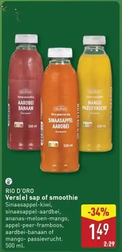 ALDI Rio d'oro Verse sap of smoothie aanbieding