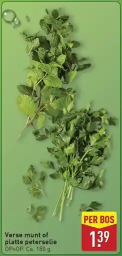 ALDI Verse munt of platte peterselie aanbieding