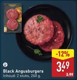 ALDI Black Angusburgers aanbieding
