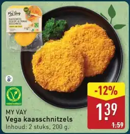 ALDI MY VAY Vega kaasschnitzels aanbieding