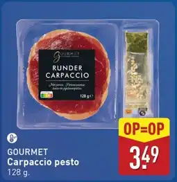 ALDI Gourmet Carpaccio pesto aanbieding