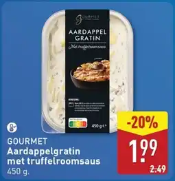 ALDI Gourmet Aardappelgratin met truffelroomsaus aanbieding