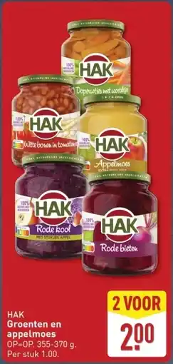 ALDI Hak Groenten en appelmoes aanbieding