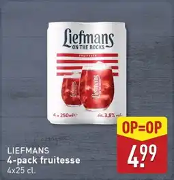 ALDI Liefmans 4-pack fruitesse aanbieding