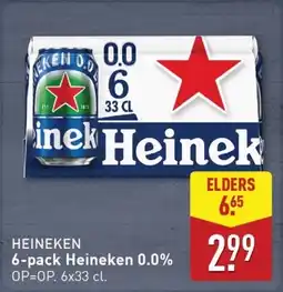 ALDI Heineken 6-pack Heineken 0.0% aanbieding