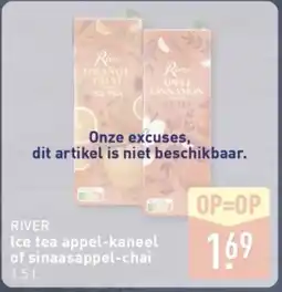 ALDI River Ice tea appel-kaneel of sinaasappel-chai aanbieding