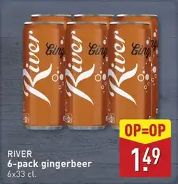 ALDI River 6-pack gingerbeer aanbieding