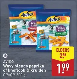 ALDI Aviko Wavy blends paprika of knoflook & kruiden aanbieding