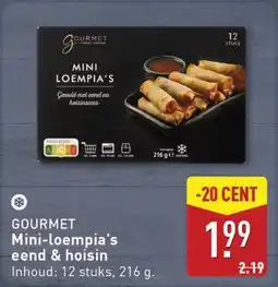 ALDI Gourmet Mini-loempia's eend & hoisin aanbieding