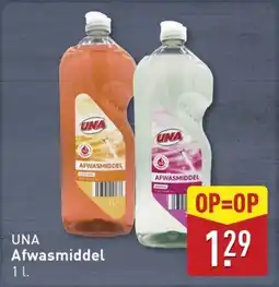 ALDI Una Afwasmiddel aanbieding
