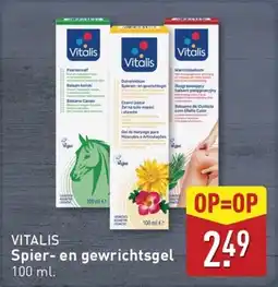 ALDI Vitalis Spier en gewrichtsgel aanbieding