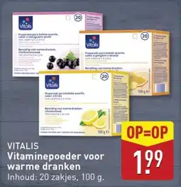 ALDI Vitalis Vitaminepoeder voor warme dranken aanbieding