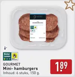ALDI Gourmet Mini- hamburgers aanbieding