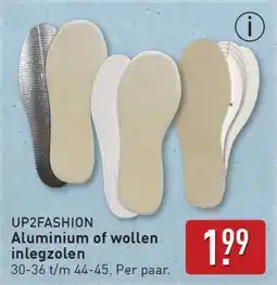 ALDI Up2fashion Aluminium of wollen inlegzolen aanbieding