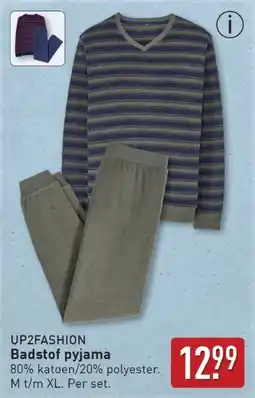 ALDI Up2fashion Badstof pyjama aanbieding