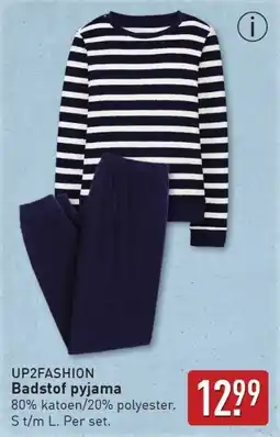 ALDI Up2fashion Badstof pyjama aanbieding