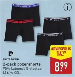 ALDI Pierre cardin 2-pack boxershorts aanbieding