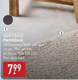 ALDI Novitesse Handdoek aanbieding