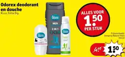 Kruidvat Odorex deodorant en douche aanbieding