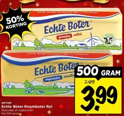 Vomar Voordeelmarkt Echte Boter Roomboter Rol aanbieding