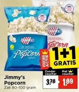Vomar Voordeelmarkt Jimmy's Popcorn aanbieding