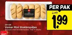 Vomar Voordeelmarkt Vomar Mini Stokbroodjes aanbieding