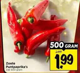 Vomar Voordeelmarkt Zoete Puntpaprika's aanbieding