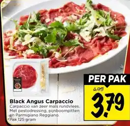 Vomar Voordeelmarkt Black Angus Carpaccio aanbieding