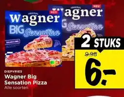 Vomar Voordeelmarkt Wagner Big Sensation Pizza aanbieding
