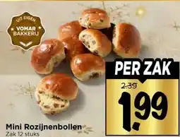 Vomar Voordeelmarkt Mini Rozijnenbollen aanbieding