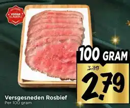 Vomar Voordeelmarkt Versgesneden Rosbief aanbieding