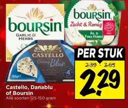 Vomar Voordeelmarkt Castello, Danablu of Boursin aanbieding
