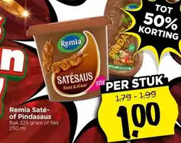 Vomar Voordeelmarkt Remia Saté- of Pindasaus aanbieding