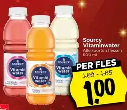 Vomar Voordeelmarkt Sourcy Vitaminwater aanbieding