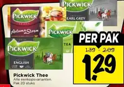 Vomar Voordeelmarkt Pickwick Thee aanbieding