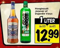Vomar Voordeelmarkt Hooghoudt Jenever of Dujardin Vieux aanbieding