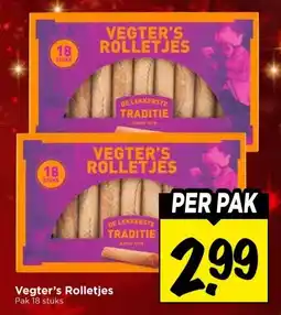 Vomar Voordeelmarkt Vegter's Rolletjes aanbieding