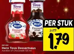 Vomar Voordeelmarkt Hero Tova Dessertsaus aanbieding