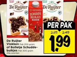 Vomar Voordeelmarkt De Ruijter Vlokken , of Bolletje Schudde- buikjes aanbieding