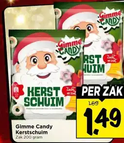 Vomar Voordeelmarkt Gimme Candy Kerstschuim aanbieding