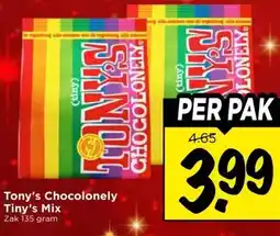 Vomar Voordeelmarkt Tony's Chocolonely Tiny's Mix aanbieding