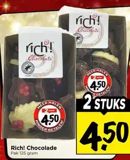 Vomar Voordeelmarkt Rich! Chocolade aanbieding
