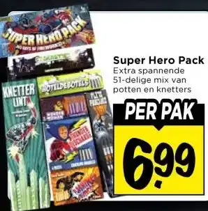 Vomar Voordeelmarkt Super Hero Pack aanbieding