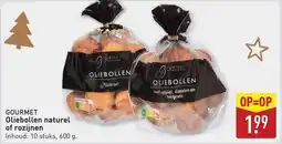 ALDI Gourmet Oliebollen naturel of rozijnen aanbieding
